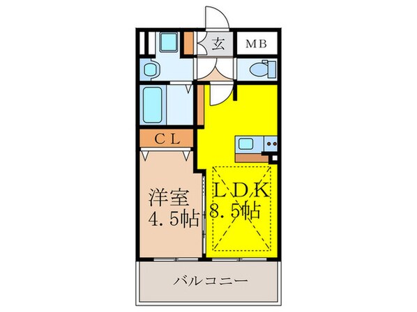 プレサンス新大阪ザ・シティの物件間取画像